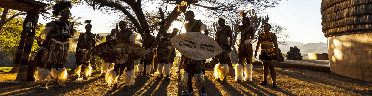 Cultural Village Dancers in Kwazulu-Natal